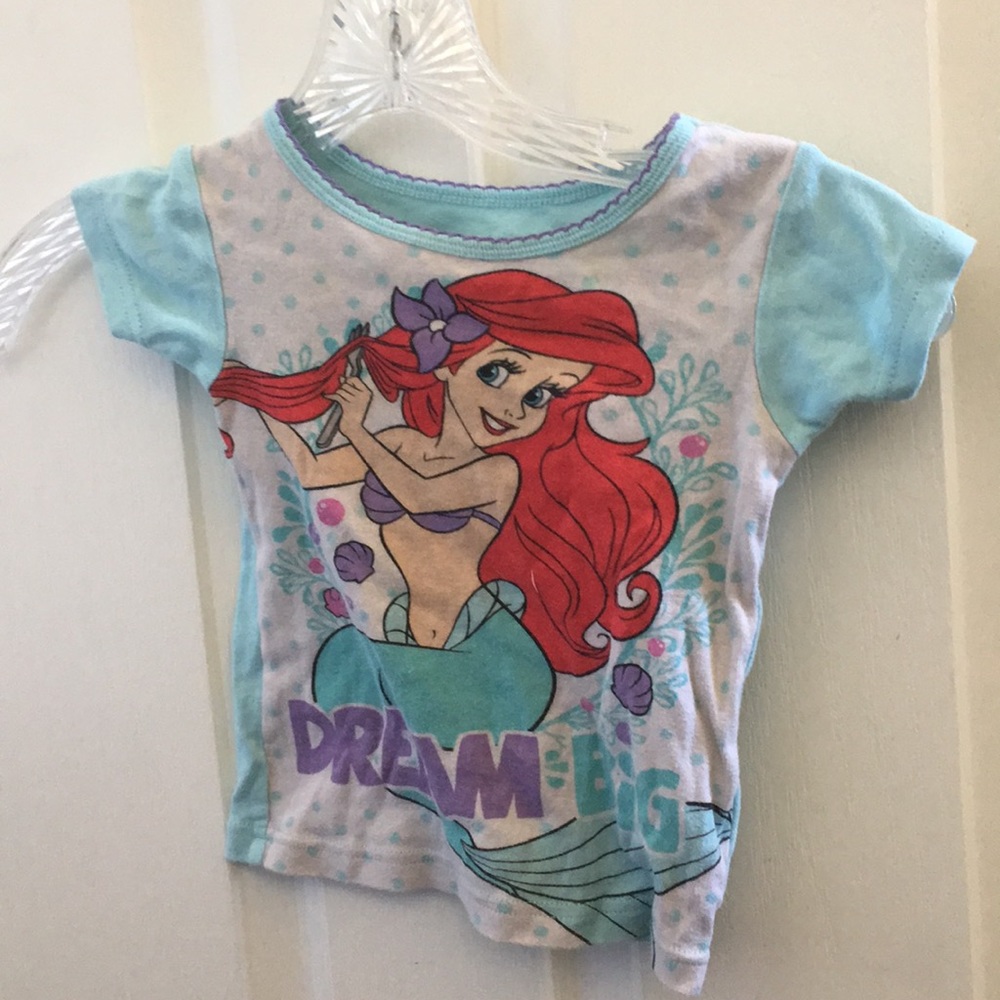 Girls Disney sleep top 4t